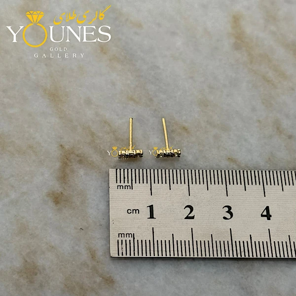 گوشواره طلا خطی کوتاه